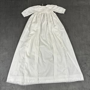 Christening Or Baptismal Gown White No Size Eyelet Benefits Charity